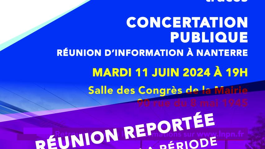 Réunion publique à Nanterre reportée